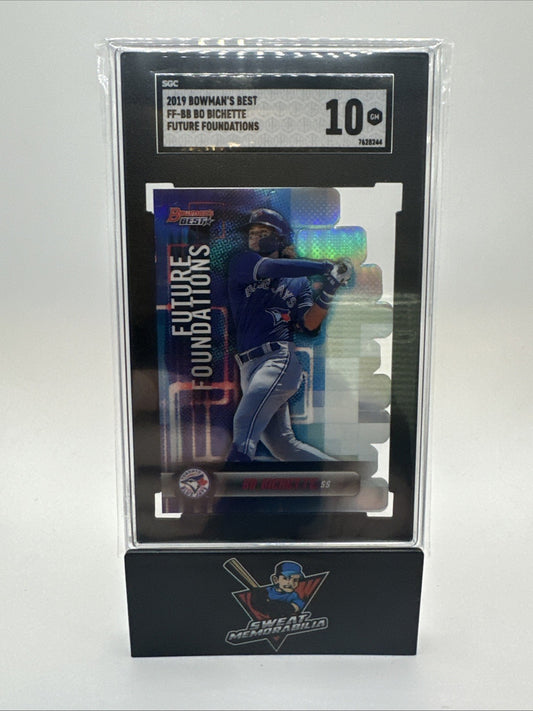 Bo Bichette 2019 Bowman's Best Future Foundations Refractor Die Cut RC SGC 10