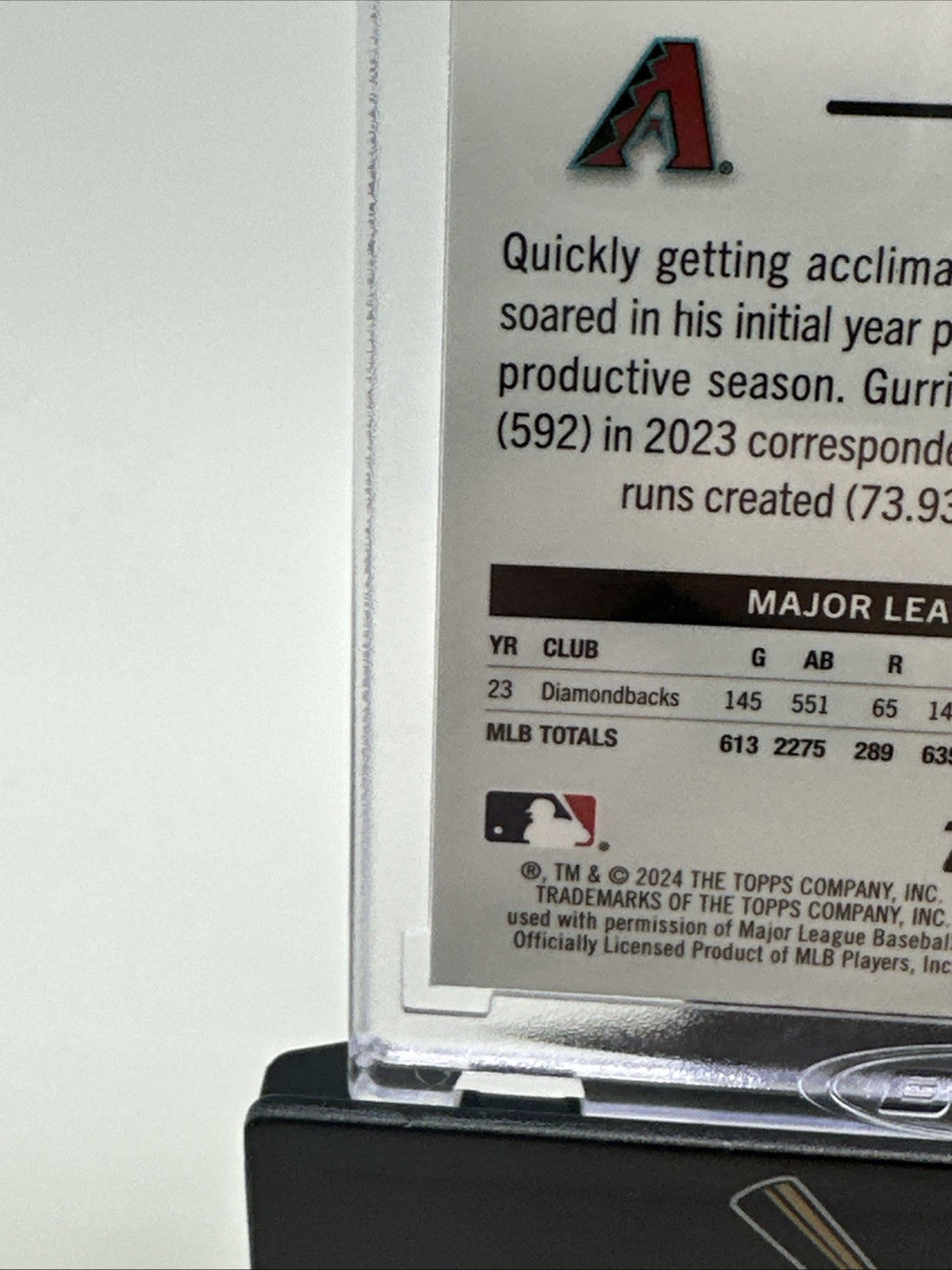 2024 Topps Pristine Lourdes Gurriel Jr #89 Refractor Encased AZ Diamondbacks π₯