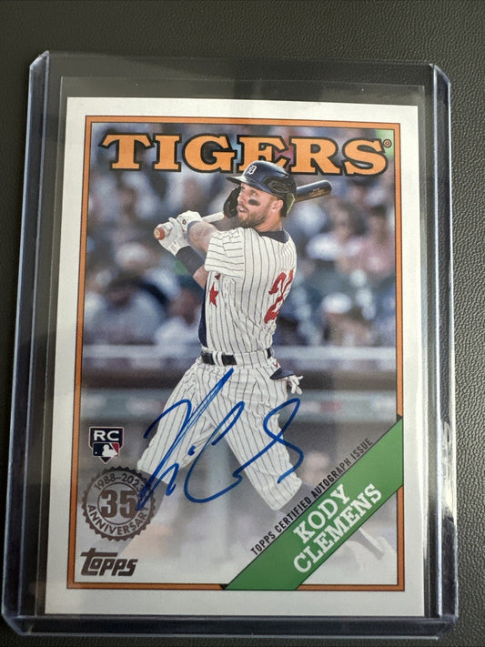 2023 Topps Kody Clemens ON CARD Autographed 35th Anniversary
