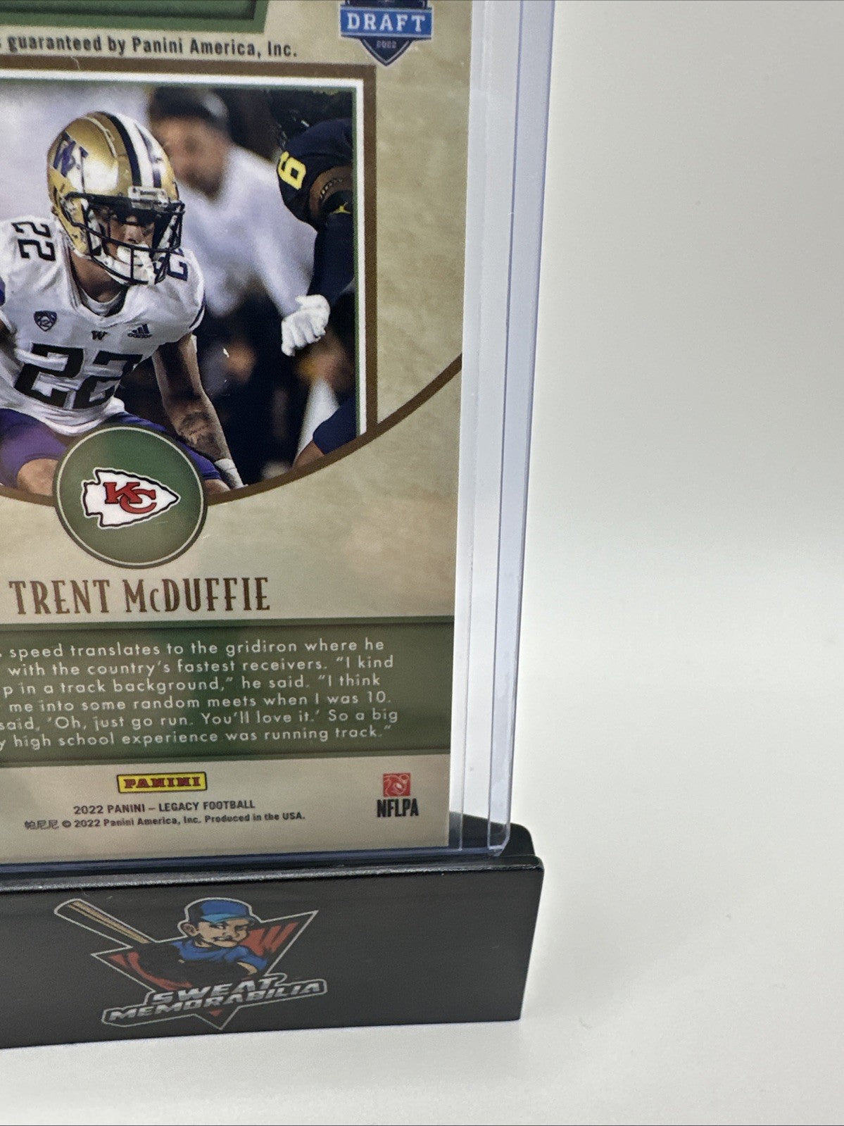 2022 Panini Legacy Trent McDuffie Silver Rookie Auto