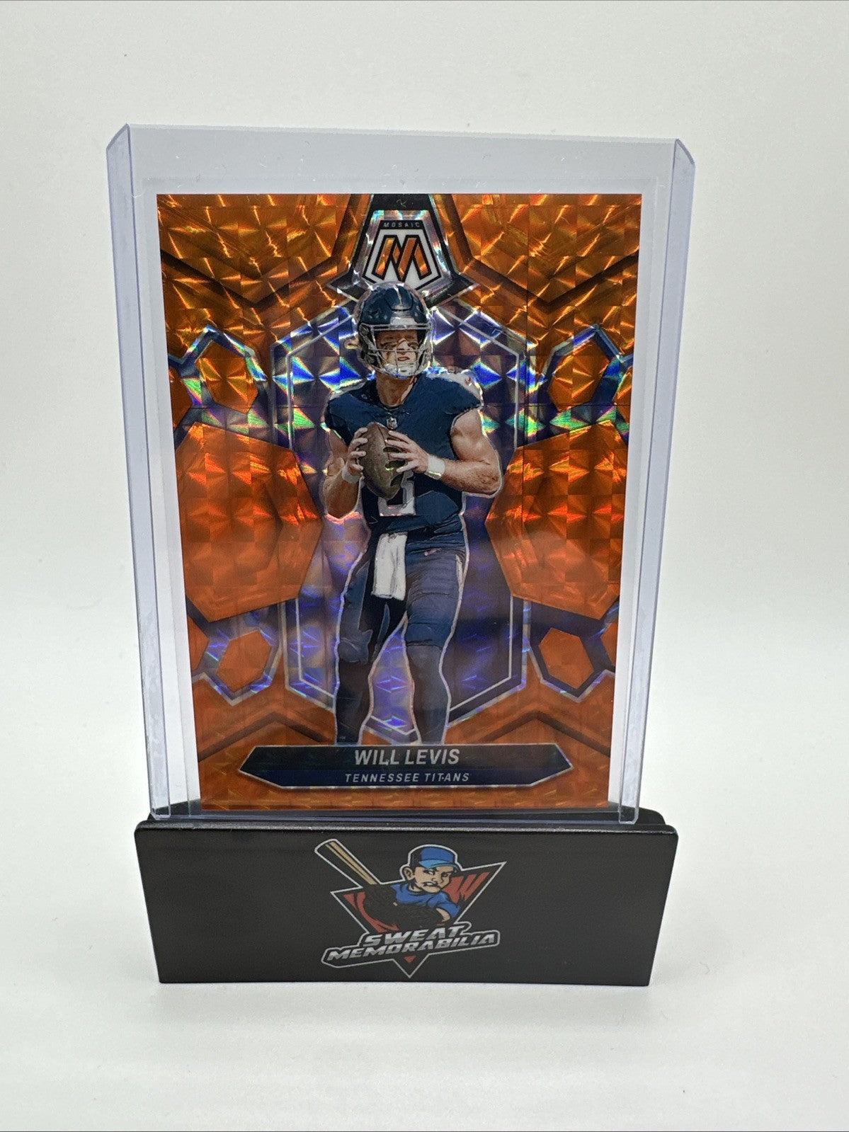 2024 Mosaic #211 Will Levis Red Mosaic Prizm Tennessee Titans