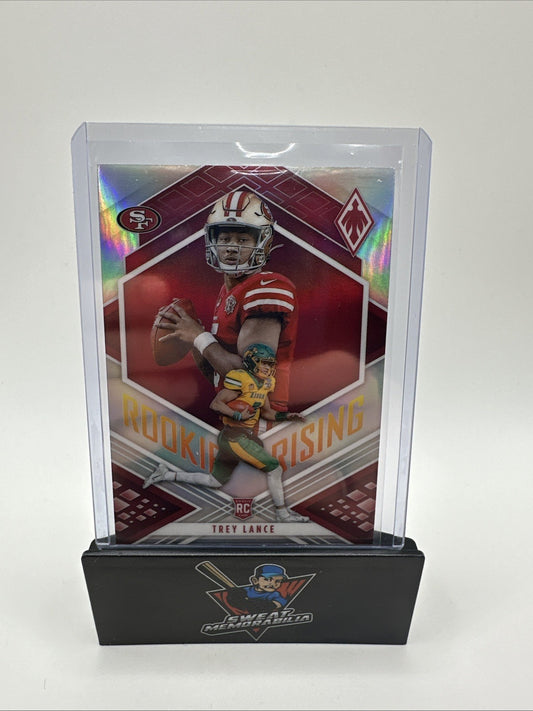 Trey Lance Card Refractor Rookie RC 49ers Silver Holo - Mint NM