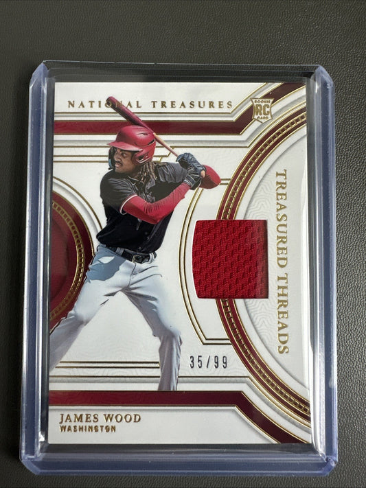 2024 Panini National Treasures Baseball James Wood Patch TT-JW /99