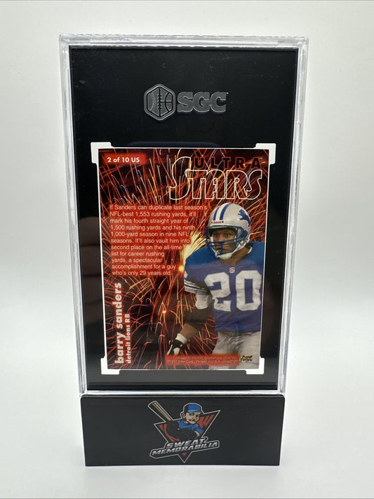 1997 Fleer Ultra #2US Barry Sanders Ultra Stars SGC 9