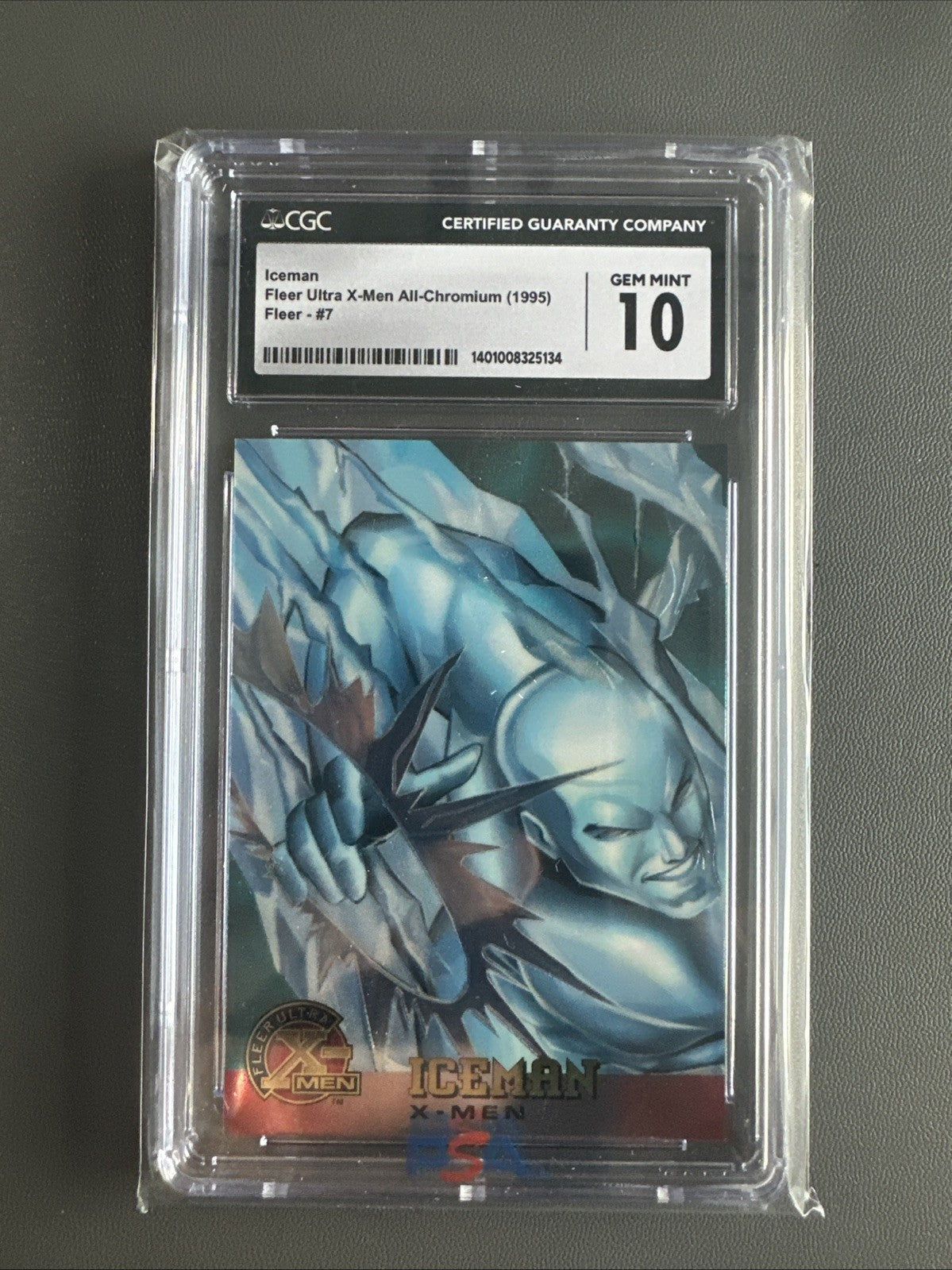 1995 FLEER ULTRA X-MEN CHROMIUM  ICEMAN # 7 CGC 10