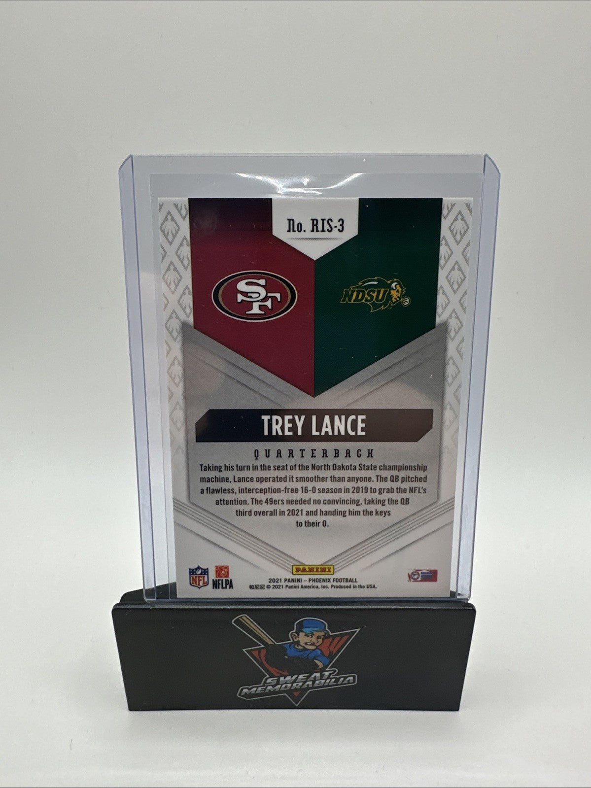 Trey Lance Card Refractor Rookie RC 49ers Silver Holo - Mint NM