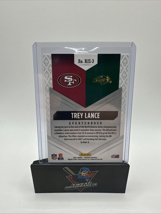 Trey Lance Card Refractor Rookie RC 49ers Silver Holo - Mint NM