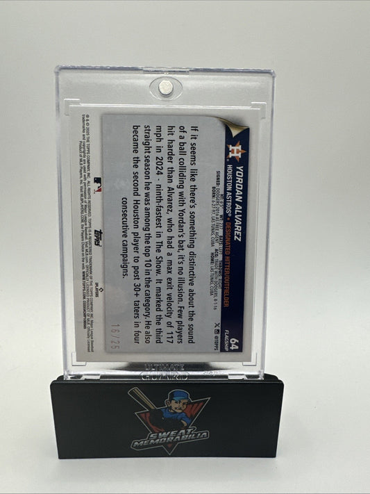 2025 Topps Flagship - Yordan Alvarez #64 Orange 16/25