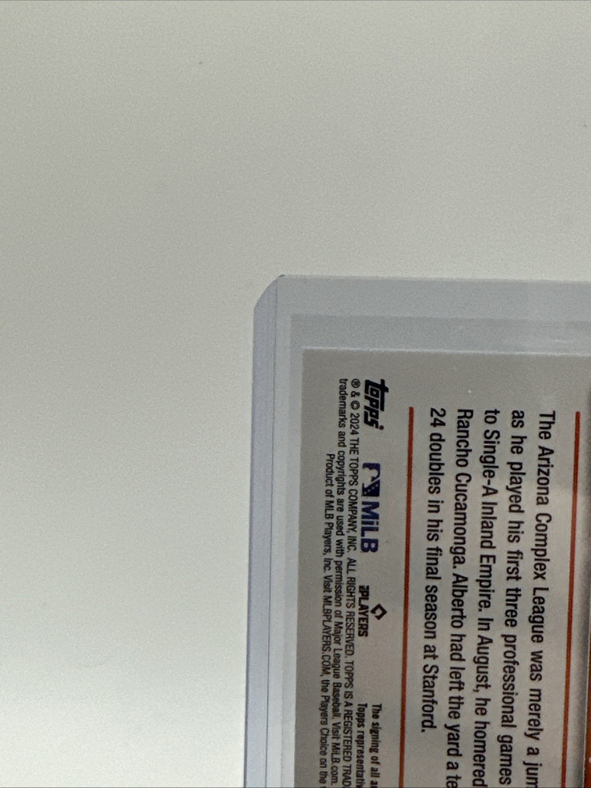 2024 topps pro debut alberto rios auto purple 160 /299