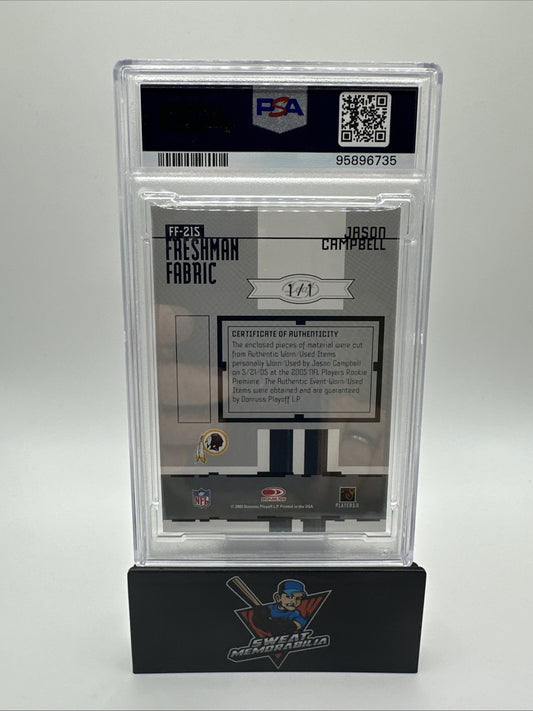 2005 Leaf Certified Materials Jason Campbell Mirror Black RPA 1/1 PSA 8