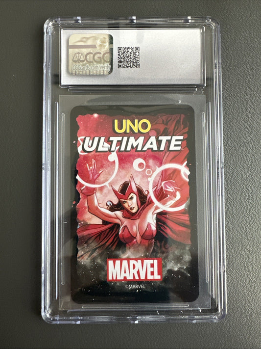 2022 UNO Ultimate Marvel CHAOS MANIPULATION  Holo Chase Foil Card RARE CGC 10