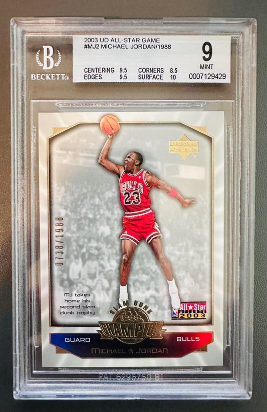 2003 Upper Deck All-Star Game Michael Jordan/1988 #MJ2 BGS 9