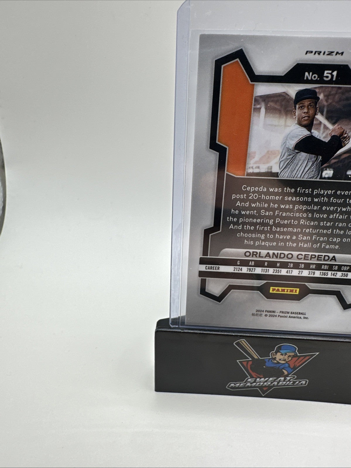 Orlando Cepeda 2024 Panini Prizm Baseball Red Ruby Wave Prizm #51