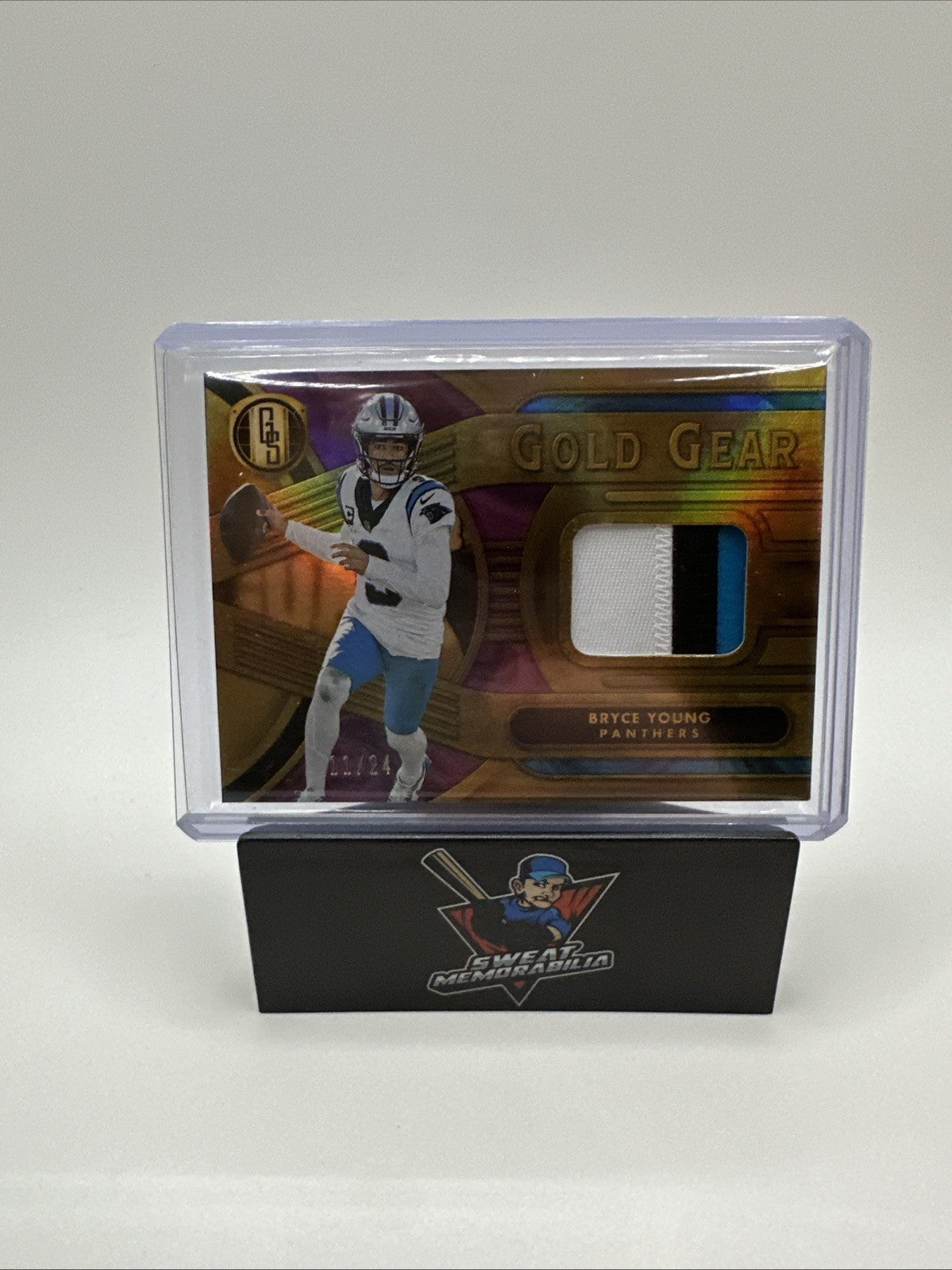 2024 Gold Standard Bryce Young Gold Gear 3 Color Patch 11/24 Panthers