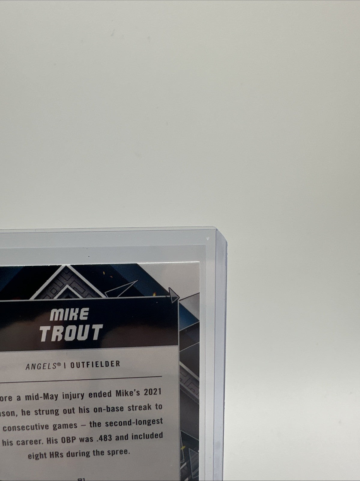 2022 Topps Fire Mike Trout Red Flame Parallel #81 Angels