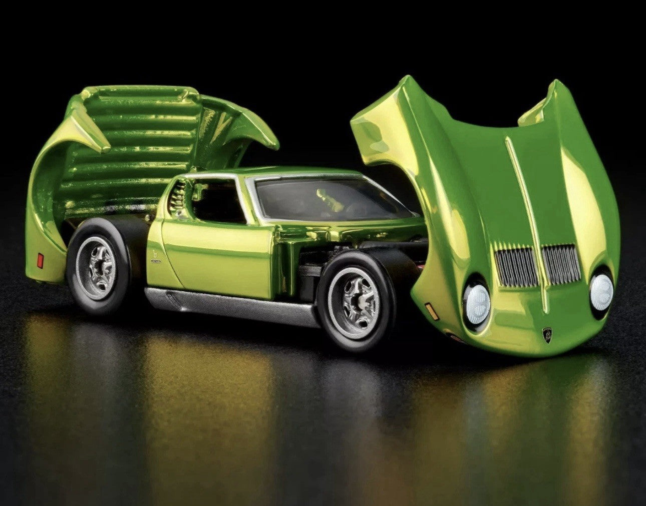 Hot Wheels RLC Exclusive '71 Lamborghini Miura P400 SV Green (2025)