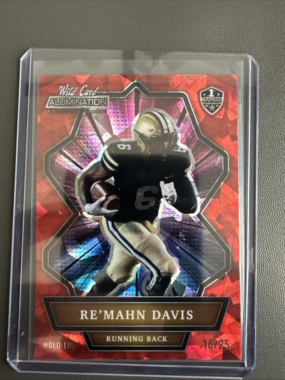 2021 Re’mahn Davis Wild Card Collegiate NIL ROOKIE RC Vanderbilt 16/25