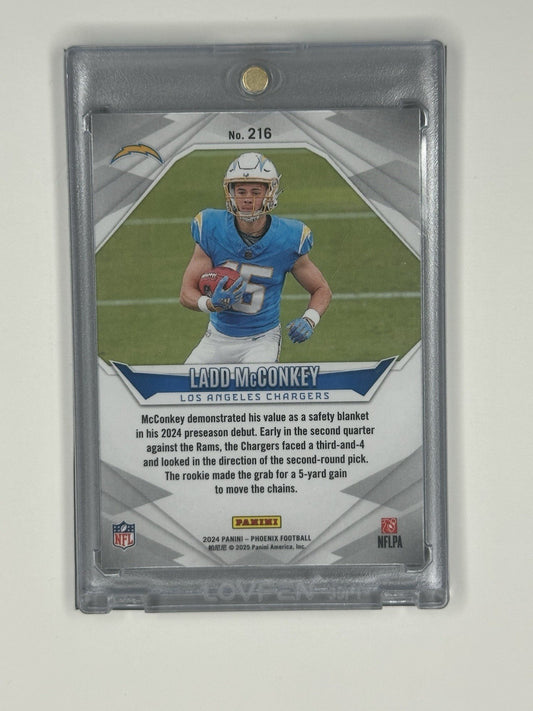 2024 Panini Phoenix Football Ladd McConkey #216 Orange Prizm