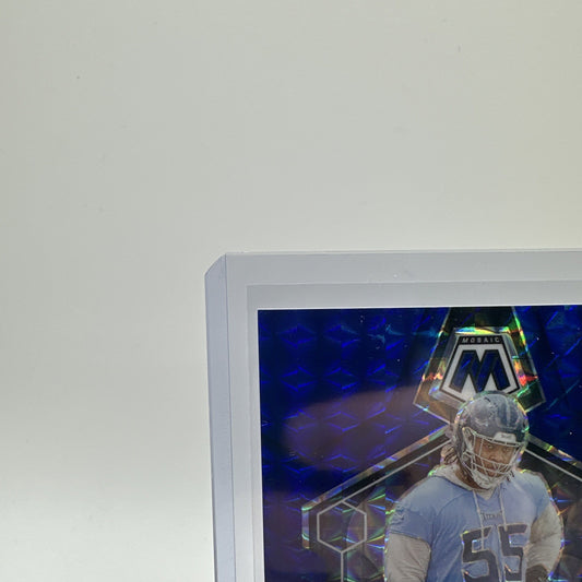 2024 PANINI PRIZM FB #307 BLUE MOSAIC JC LATHAM RC /99