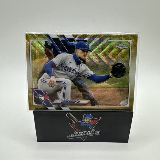 2021 Topps Chrome Gold Wave Refractor 35/50 Cavan Biggio #128) Blue Jays
