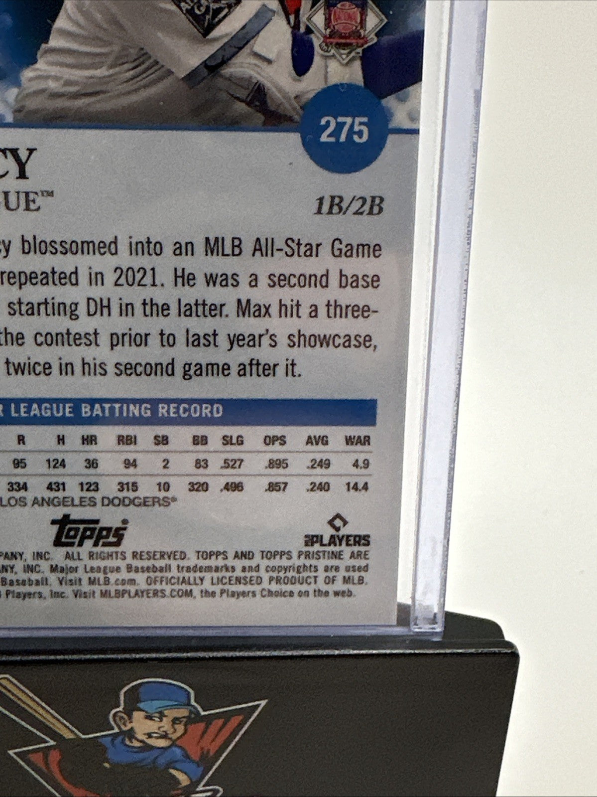 2022 Topps Pristine #275 Max Muncy Purple Refractor #/99