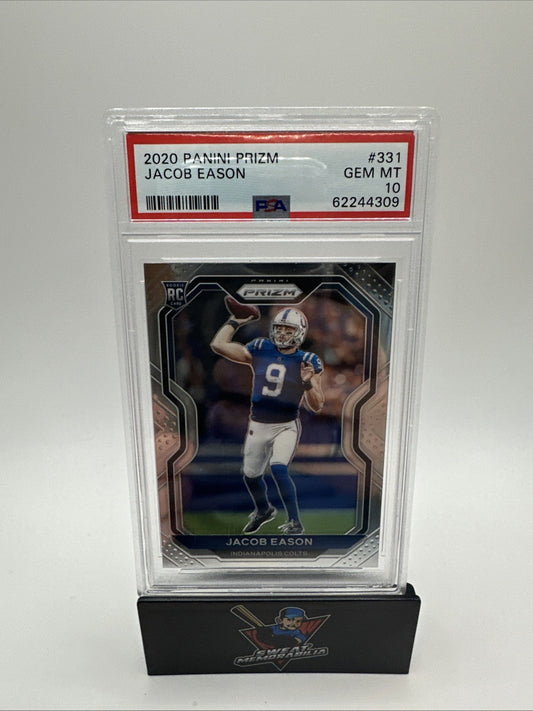 Jacob Eason 2020 Panini Prizm #331 PSA 10 GEM MINT