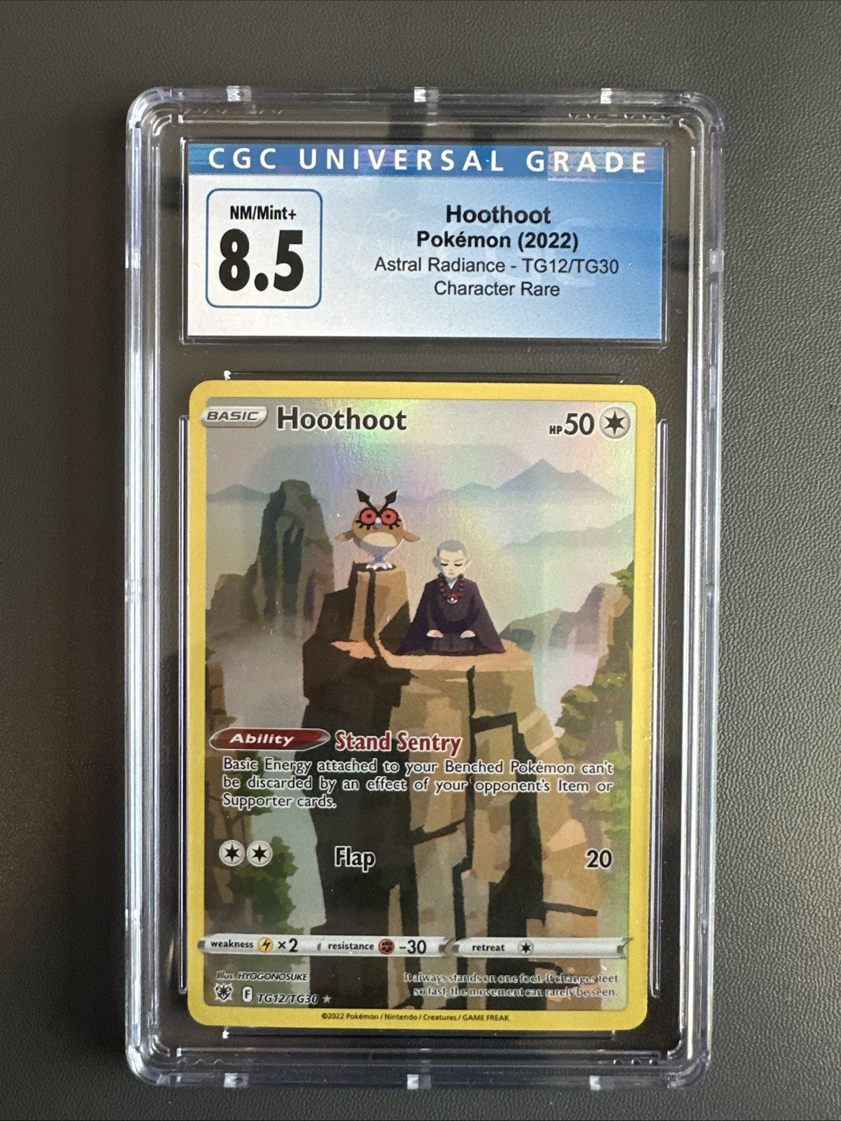 Pokemon Astral Radiance Hoothoot Tg12/Tg30 CGC 8.5