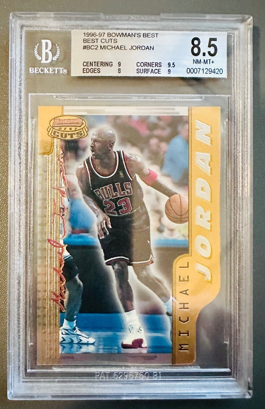 1996 Bowman's Best Cuts Michael Jordan #BC2 BGS 8.5