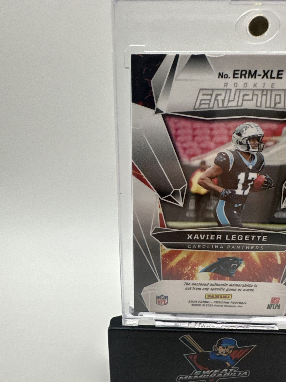 2024 Panini Obsidian - Rookie Eruption Materials Xavier Legette #ERM-XLE W/Case