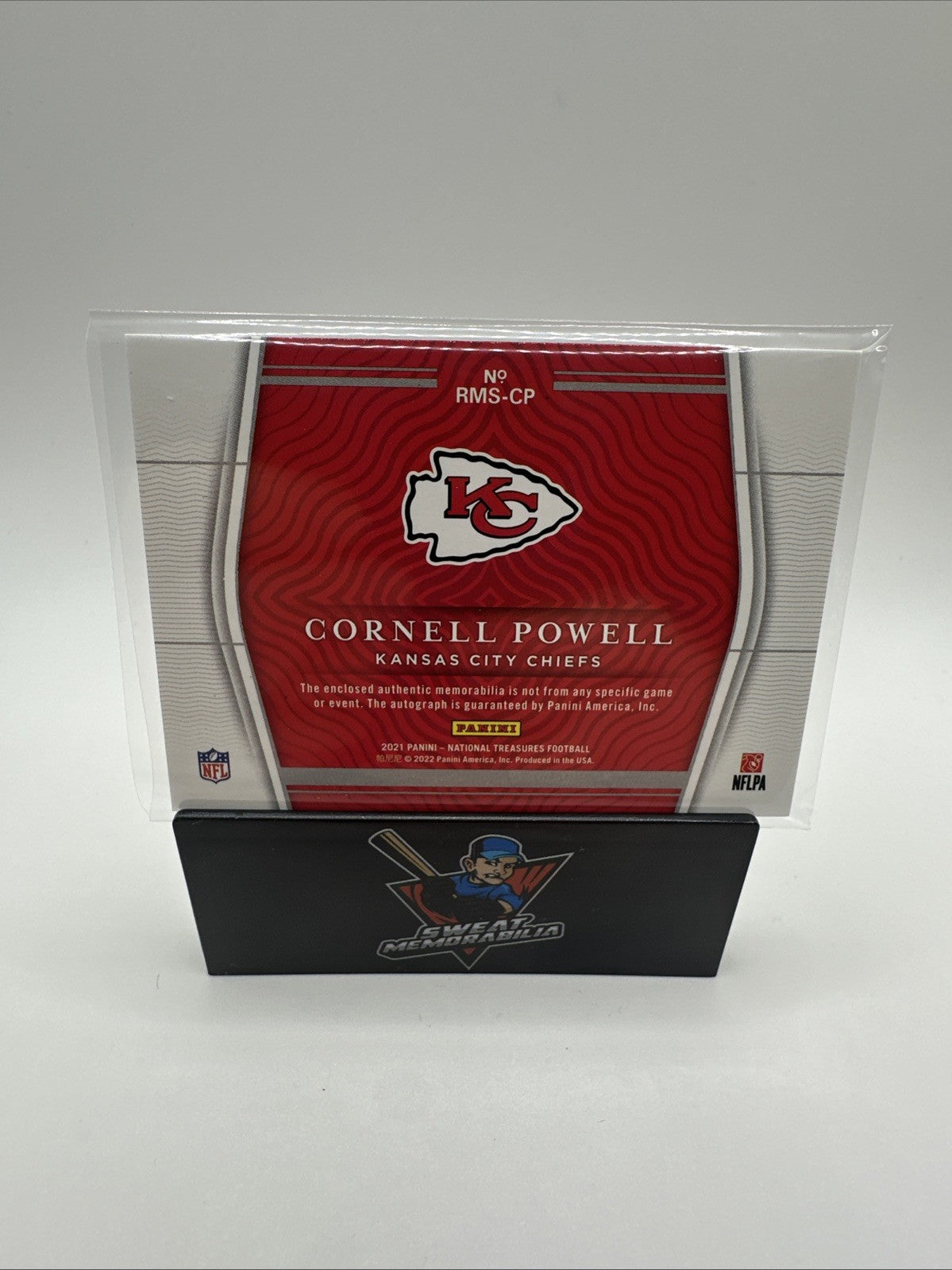 2021  National Treasures Cornell Powell Rookie Materials RPA 1/10 Chiefs