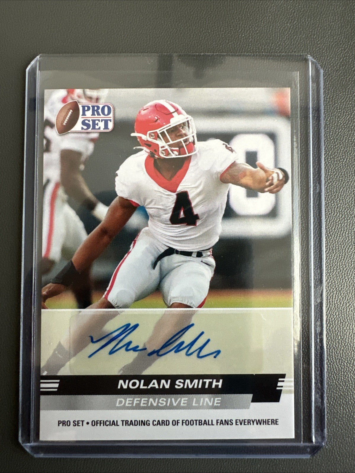 2022 Leaf Pro Set Nolan Smith AUTO Georgia Bulldogs | PHI Eagles PSA-NS1
