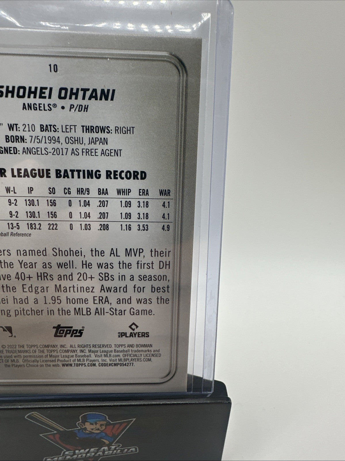 2022 Topps Bowman Platinum Shohei Ohtani