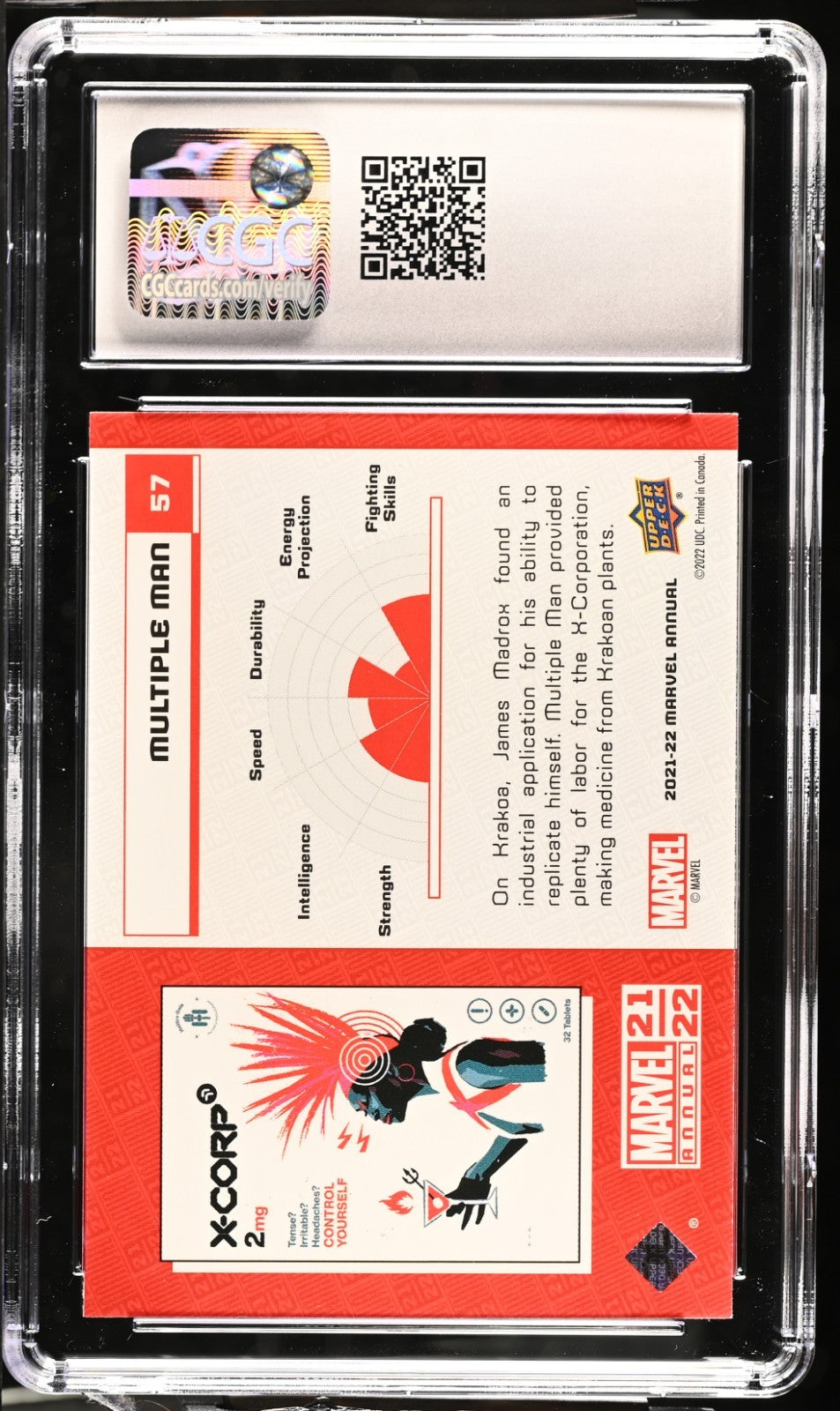 2023 Upper Deck Marvel Annual 2021-22 Multiple Man #57 CGC 9