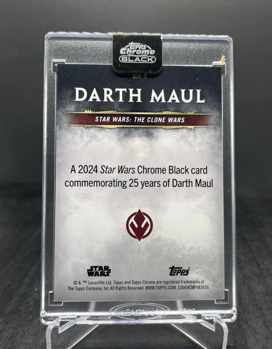 2024 Topps Chrome Black Star Wars Darth Maul 25 Years of Darth Maul #DM-9