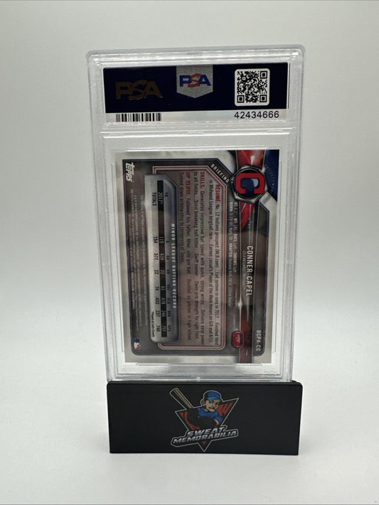 2018 Bowman Chrome Prospects Auto Conner Capel Auto PSA 10 /50 GOLD