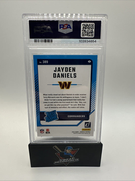 2024 Panini Donruss Jayden Daniels Psa 9 #389 Washington Commanders RC