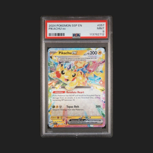 2024 Pokemon SSP EN Pikachu ex PSA 9 #57