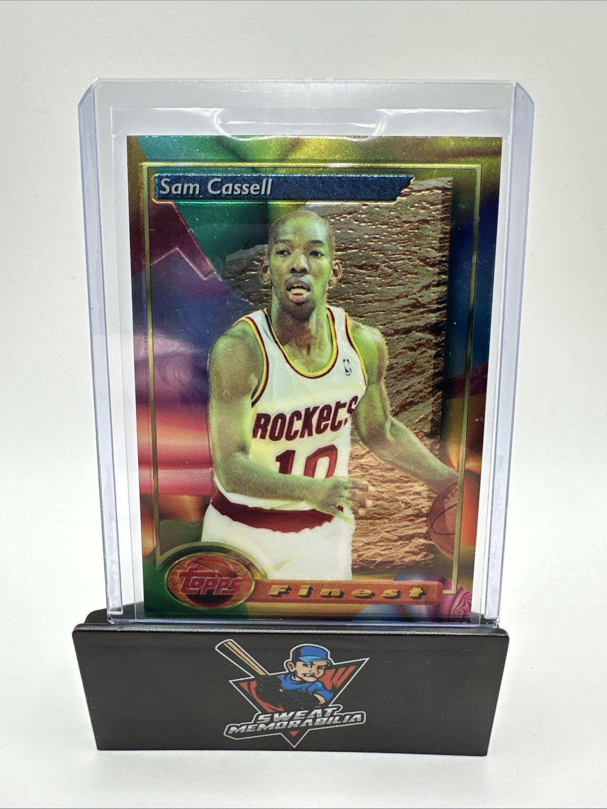 1994 Topps Finest Basketball Sam Cassell #169 Rookie Card RC Houston Rockets