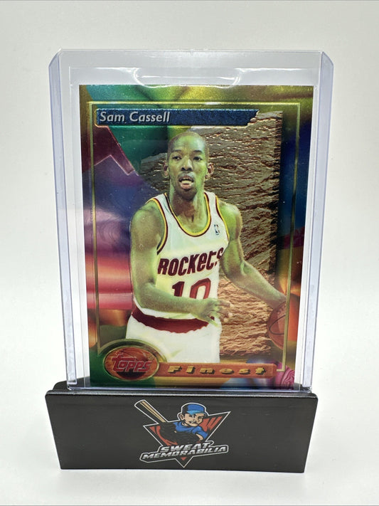 1994 Topps Finest Basketball Sam Cassell #169 Rookie Card RC Houston Rockets