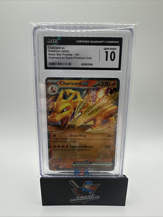 Pokémon English Charizard ex 161 2024 Black Star Promos - CGC 10 Mint