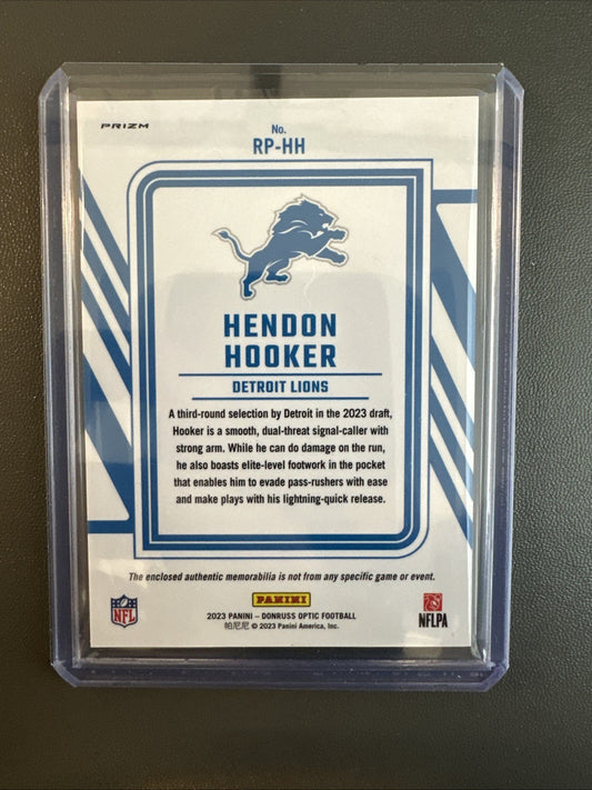 2023 Panini Donruss Optic - Rookie Phenoms Blue Hyper Prizm #RP-HH Hendon Hooker
