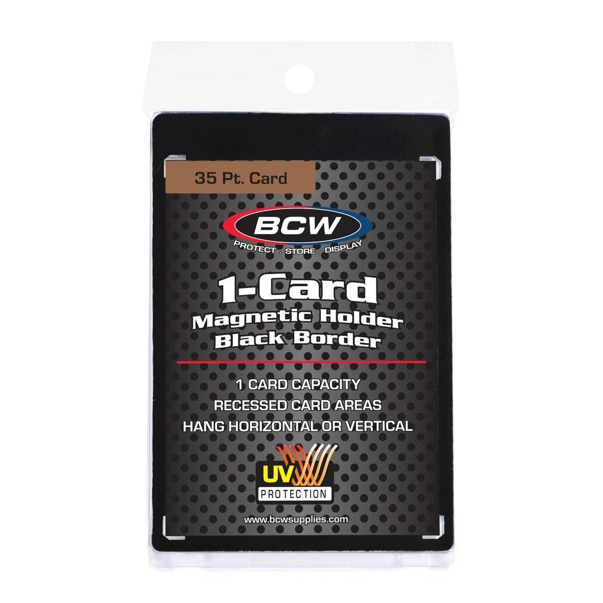 BCW Magnetic Card Holder - 35 PT. Black Border