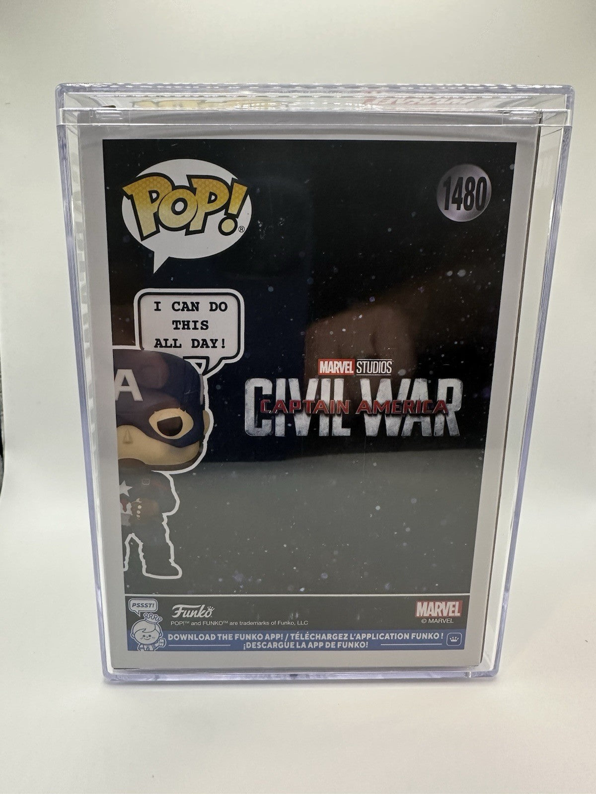 Funko Pop! Marvel-Captain America-Wondercon-Convention Exclusive (W/Acrylic Pro)