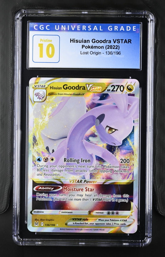 2022 Pokemon Lost Origin Hisuian Goodra VSTAR #136/196 CFC Pristine 10