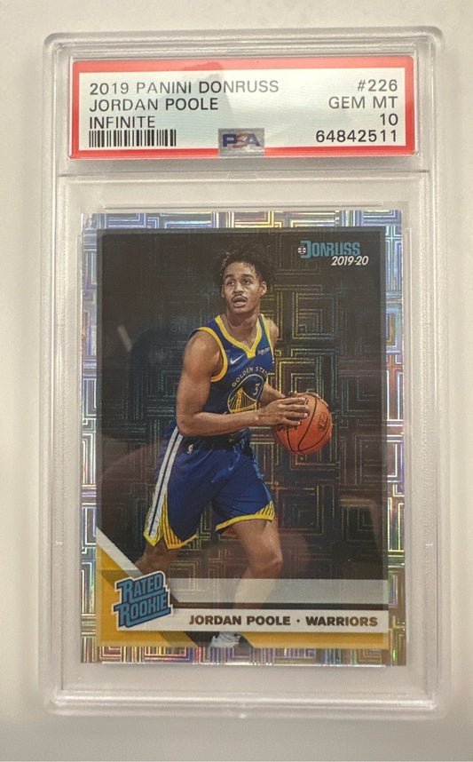 2019 Panini Donruss Jordan Poole Infinite #226 PSA 10