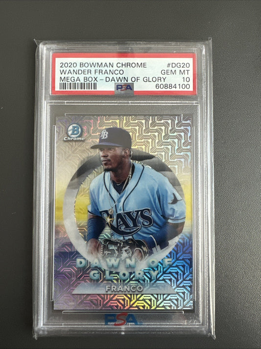 2020 Bowman Chrome: Dawn of Glory Refractor #DG-20 Wander Franco (RC) PSA 10