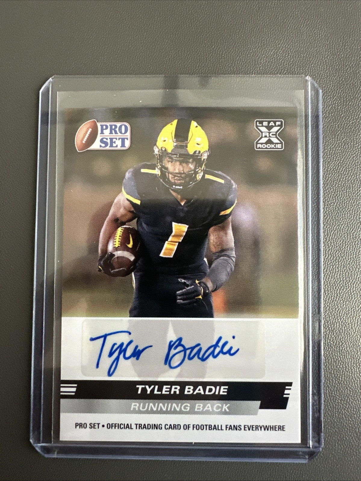 Tyler Badie Leaf Pro Set XRC 2022 Auto