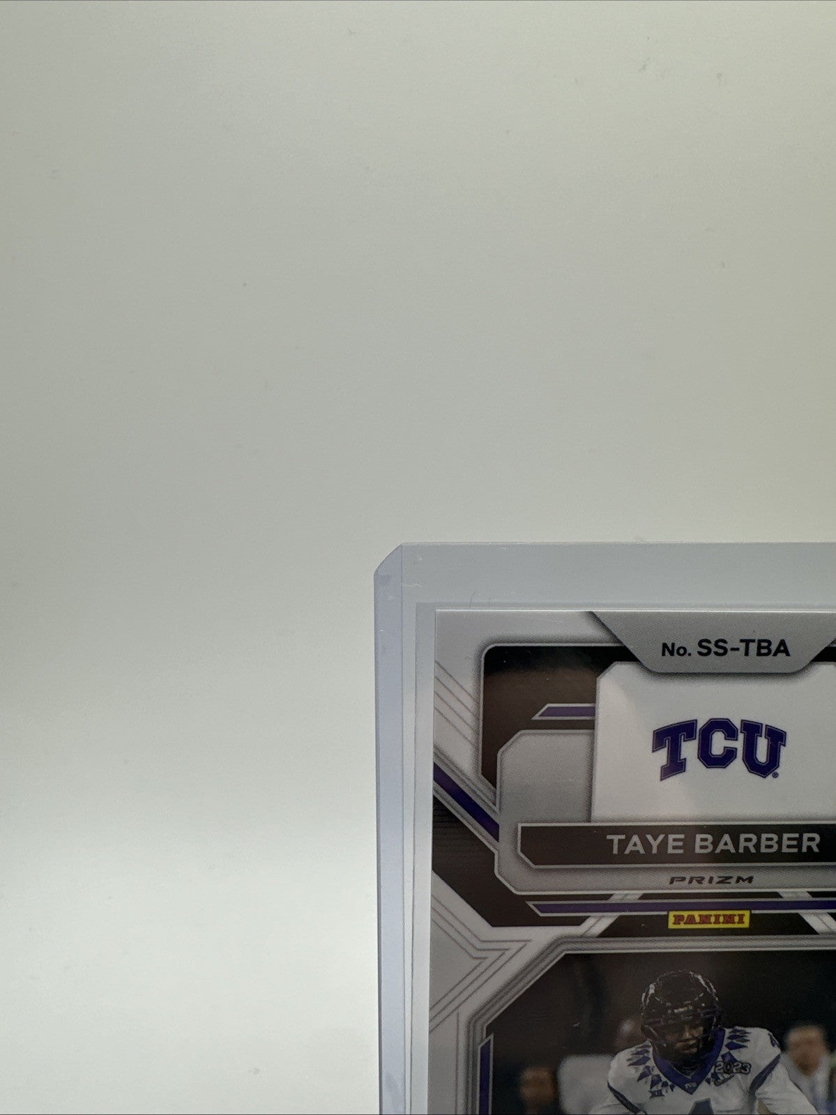 2023 Prizm Draft Picks #SS-TBA Taye Barber Sensational Signatures Gold Ice
