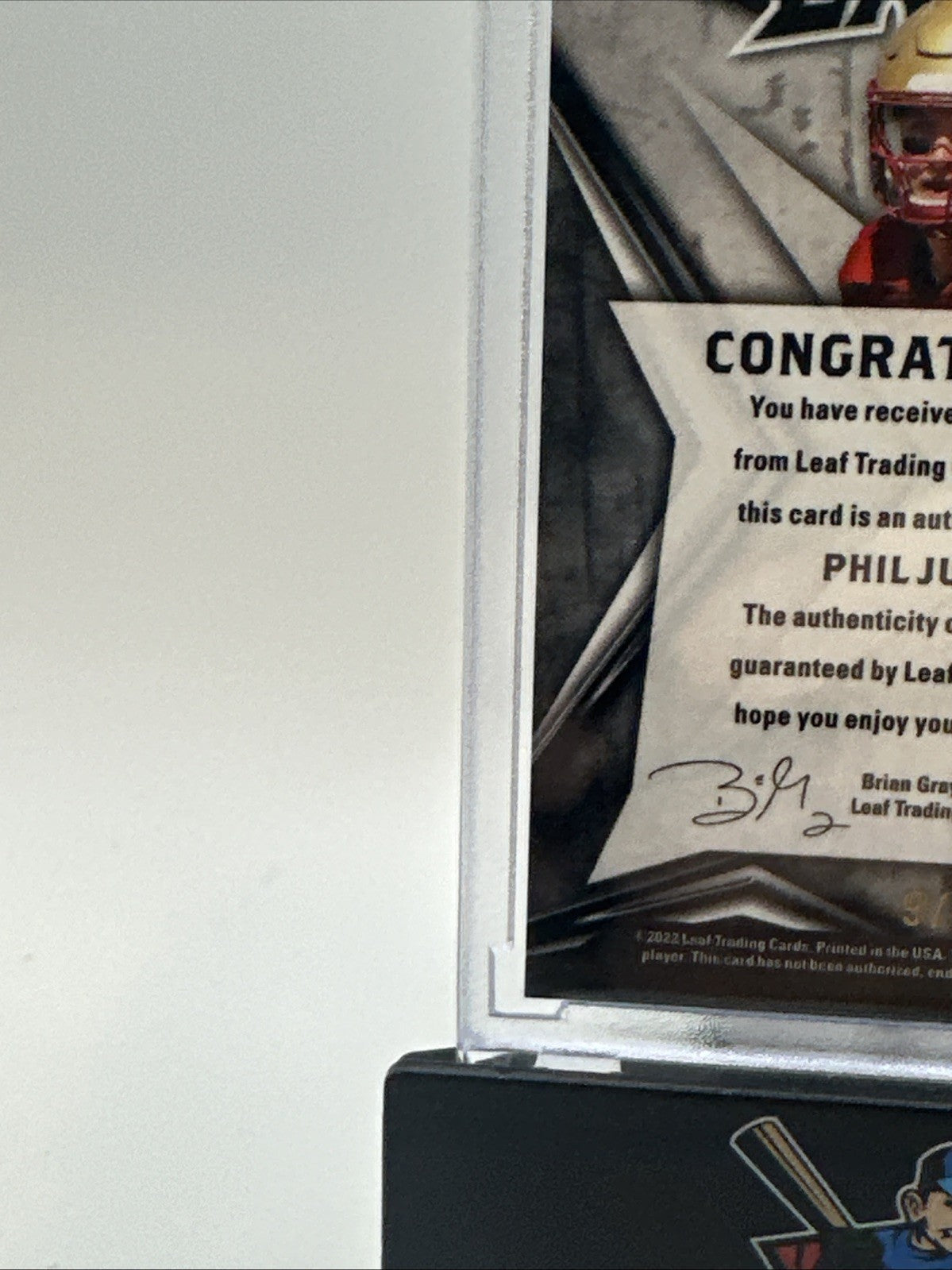 K320,603 - 2022 Leaf Exotic Mosaic Snakeskin #BAPJ1 Phil Jurkovec 9/9 Auto