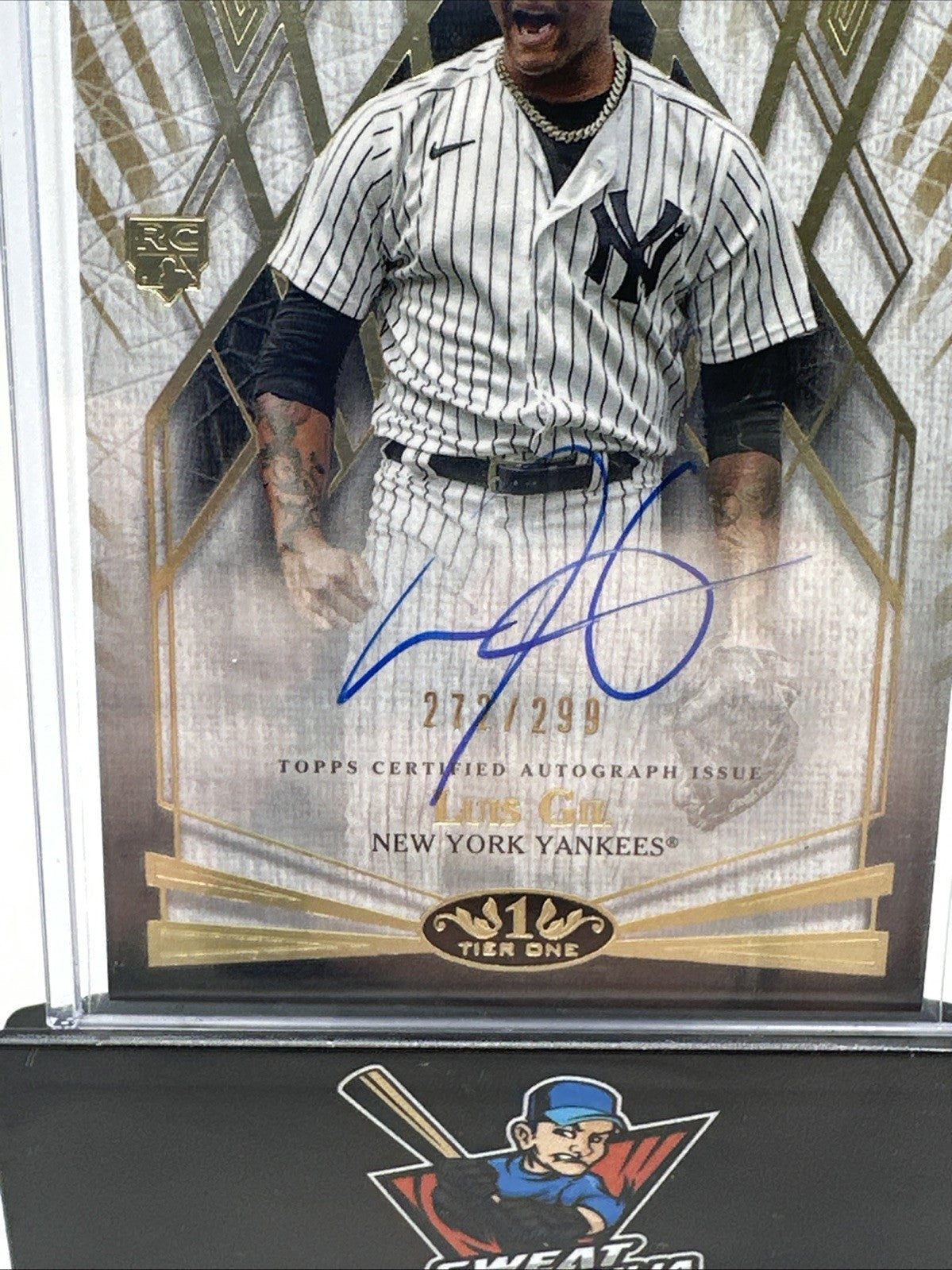 Luis Gil On Card Auto 2022 Topps Tier One Break Out Autograph Card /299. MINT